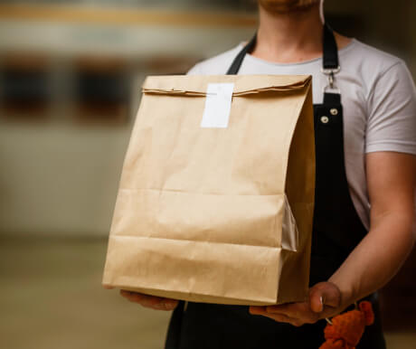 Bolsas de papel y delivery